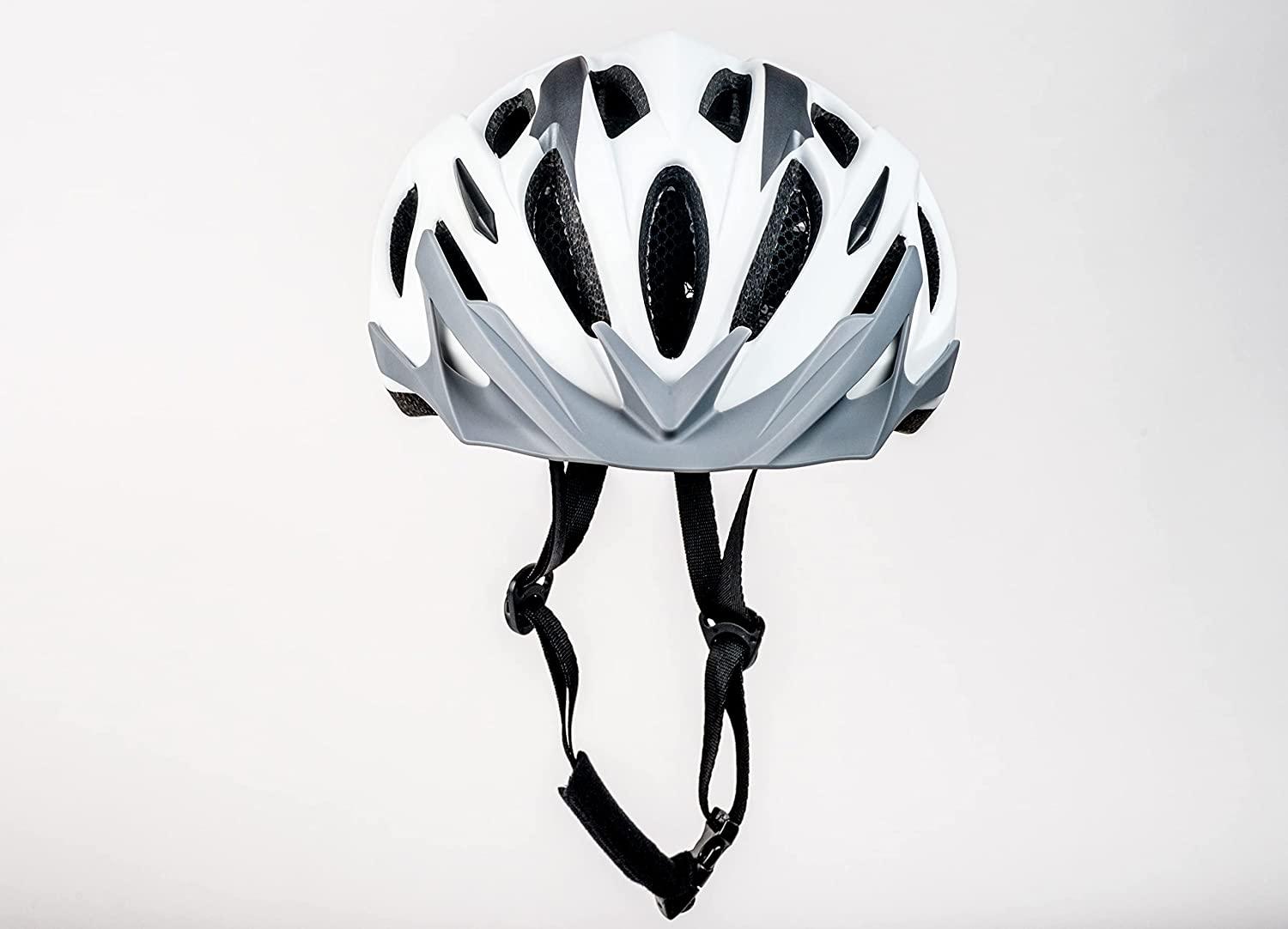 Merida Charger KJ201 Road Cycling Helmet (Matt White/Grey) | Cycling Gears Hub