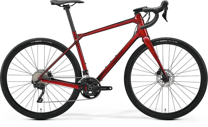 MERIDA SILEX 4000 Gravel Bike – Dark Strawberry (Black)