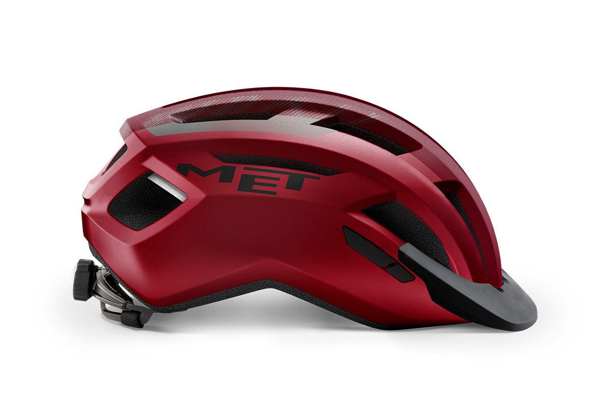 MET Allroad Commute Cycling Helmet (Red/Black/Matt) | Cycling Gears Hub