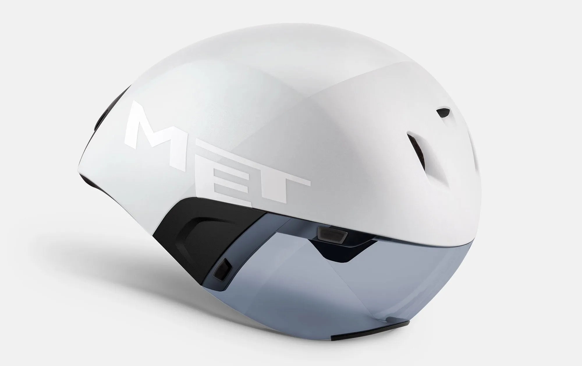 MET Codatronca Aero Cycling Helmet (White/Black/Matt Glossy) | Cycling Gears Hub