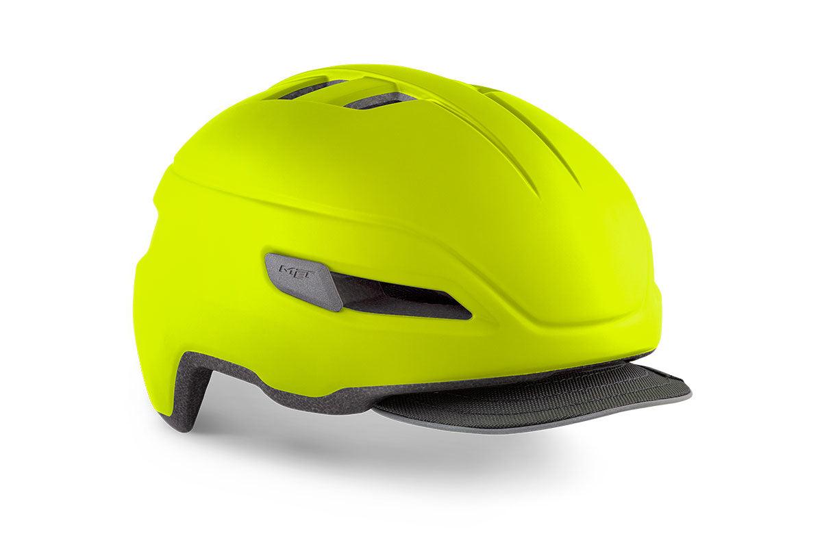 MET Corso Commute Helmet (Fluo/Yellow Matt) | Cycling Gears Hub