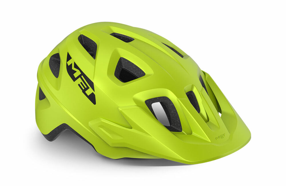 MET Echo MTB Cycling Helmet (Matt Lime Green) | Cycling Gears Hub