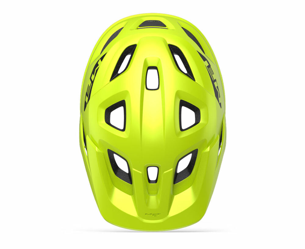 MET Echo MTB Cycling Helmet (Matt Lime Green) | Cycling Gears Hub