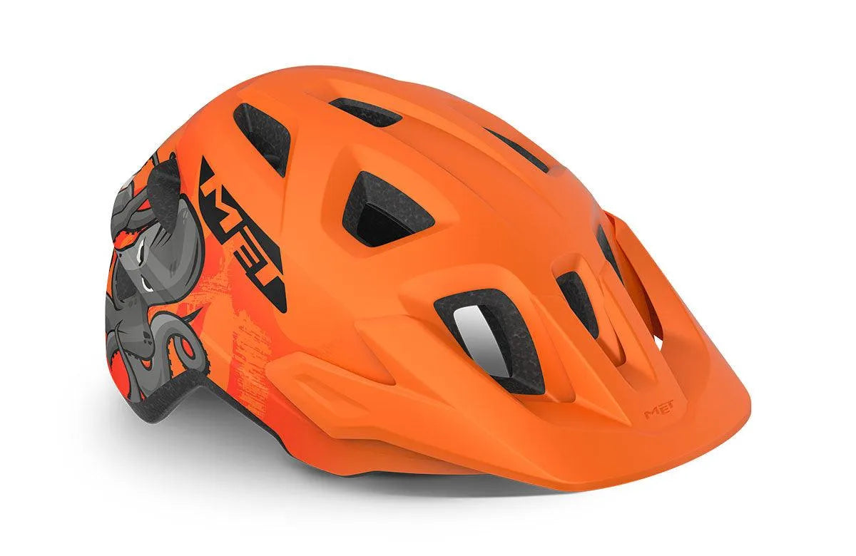 MET Eldar MTB Cycling Helmet (Orange Octopus Matt) | Cycling Gears Hub