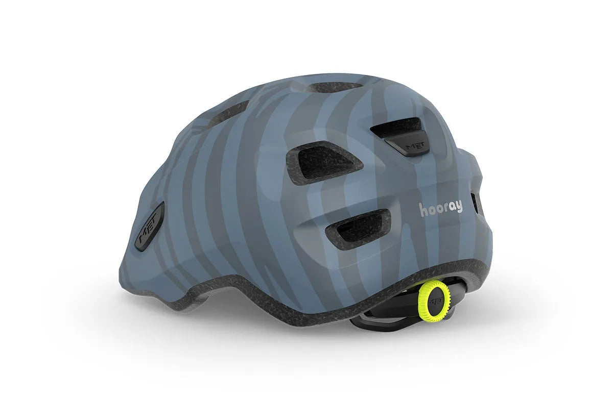 MET Hooray Kids Cycling Helmet (Blue Zebra Matt) | Cycling Gears Hub