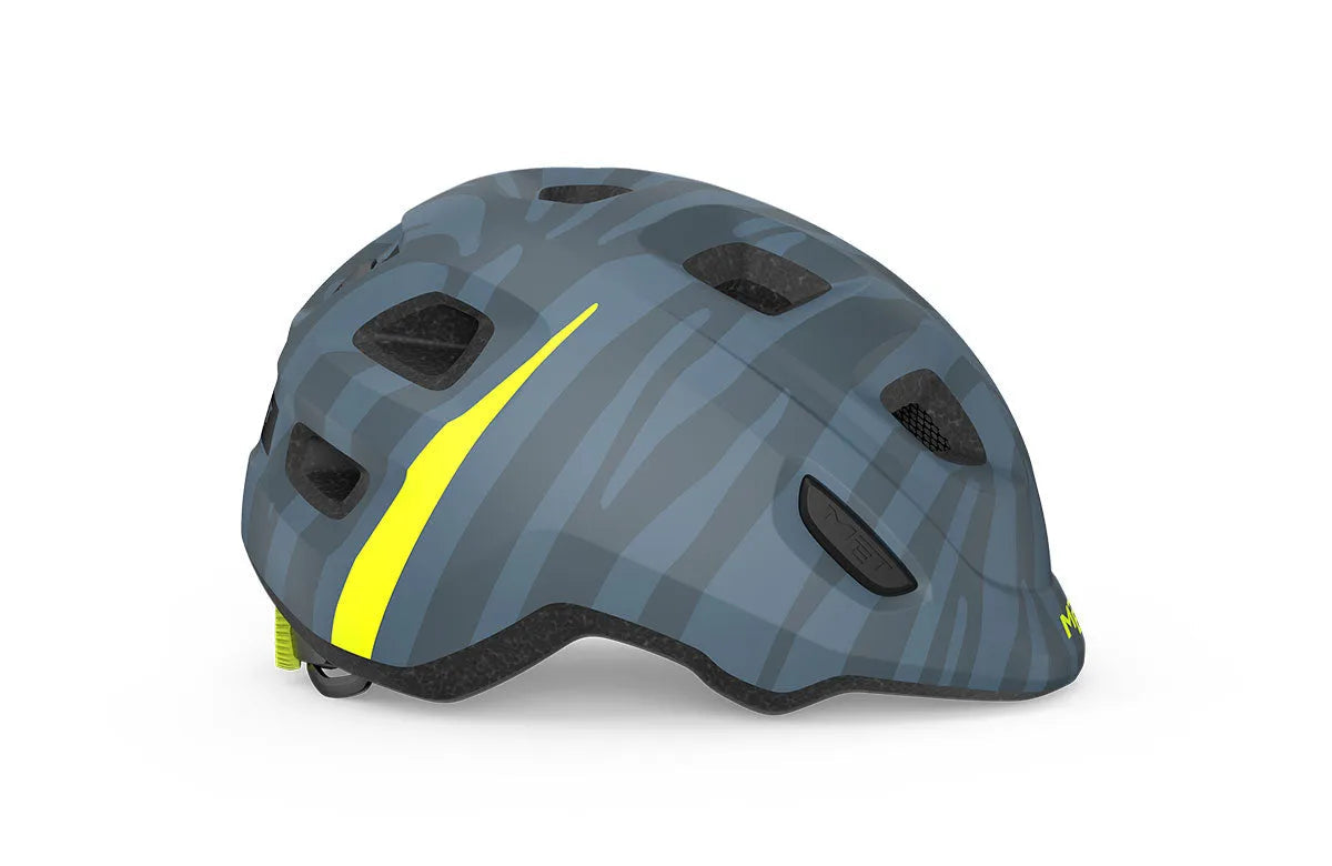 MET Hooray Kids Cycling Helmet (Blue Zebra Matt) | Cycling Gears Hub