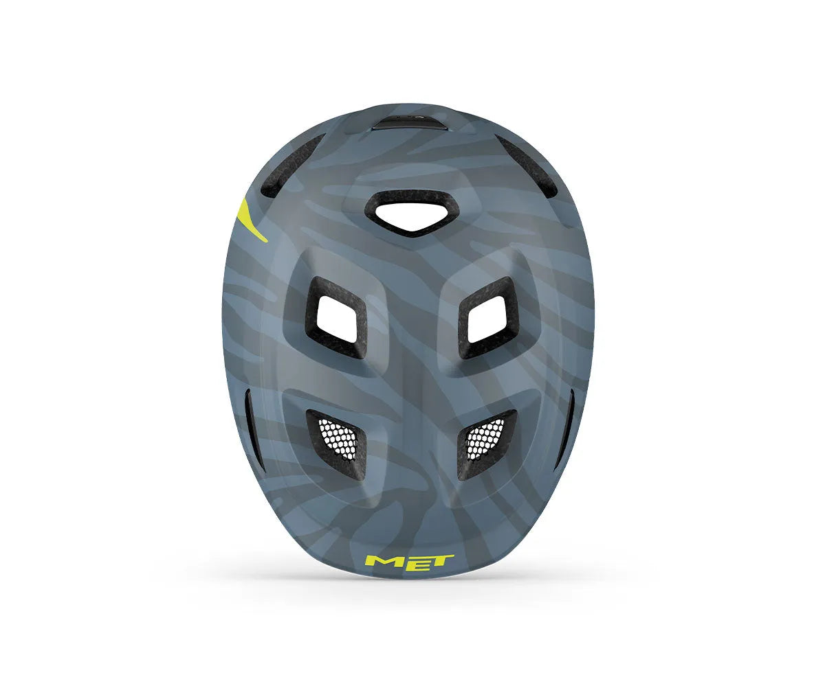 MET Hooray Kids Cycling Helmet (Blue Zebra Matt) | Cycling Gears Hub