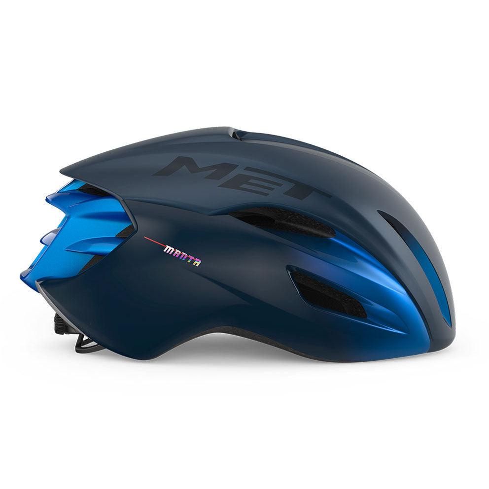 MET Manta MIPS Aero Road Cycling Helmet (Blue Metallic/Matt Glossy) | Cycling Gears Hub