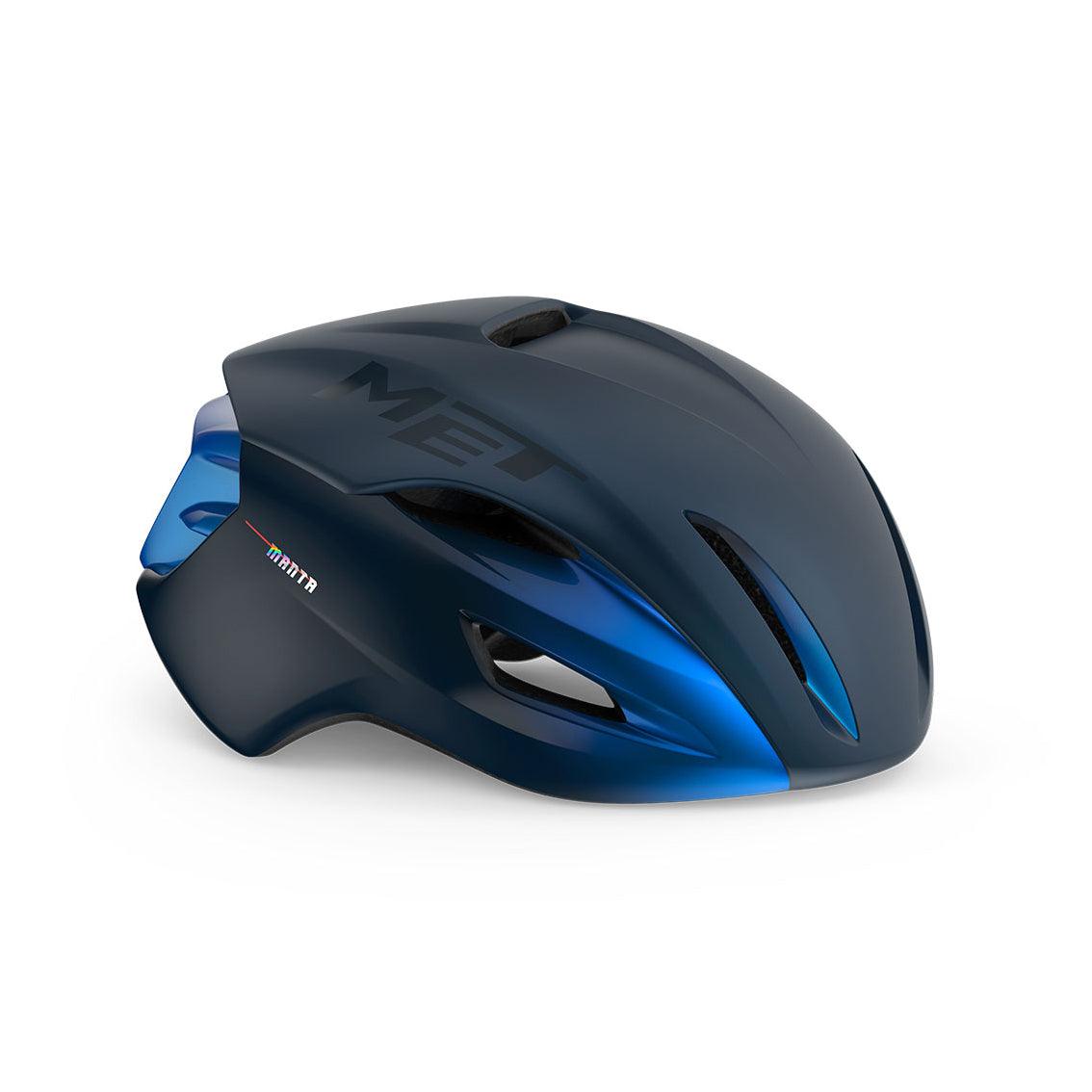 MET Manta MIPS Aero Road Cycling Helmet (Blue Metallic/Matt Glossy) | Cycling Gears Hub