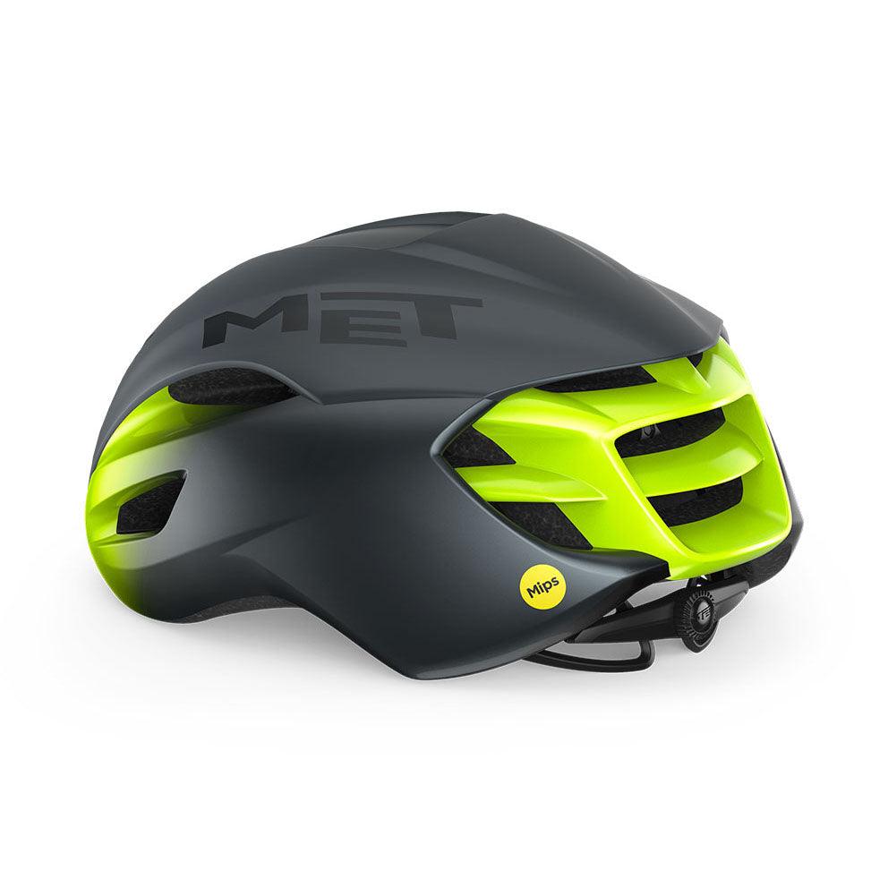 MET Manta MIPS Aero Road Cycling Helmet (Gray/Fluo Yellow/Matt Glossy) | Cycling Gears Hub