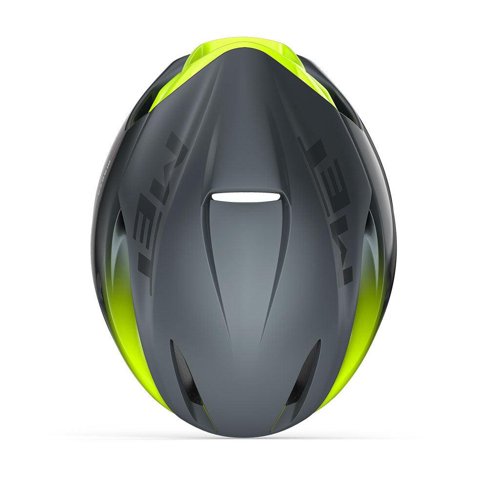 MET Manta MIPS Aero Road Cycling Helmet (Gray/Fluo Yellow/Matt Glossy) | Cycling Gears Hub