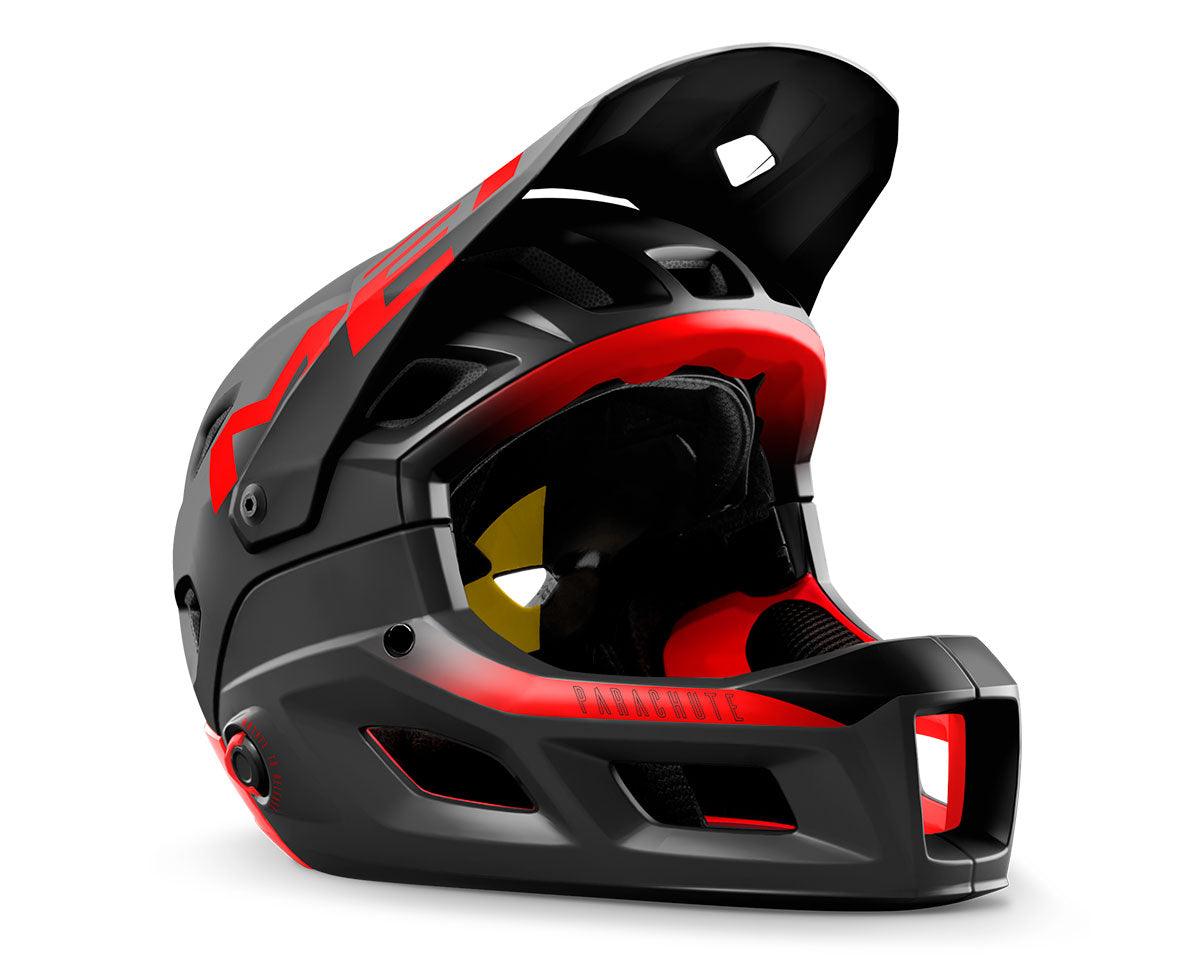 MET Parachute MCR MIPS MTB Cycling Helmet (Black Red/Matt) | Cycling Gears Hub
