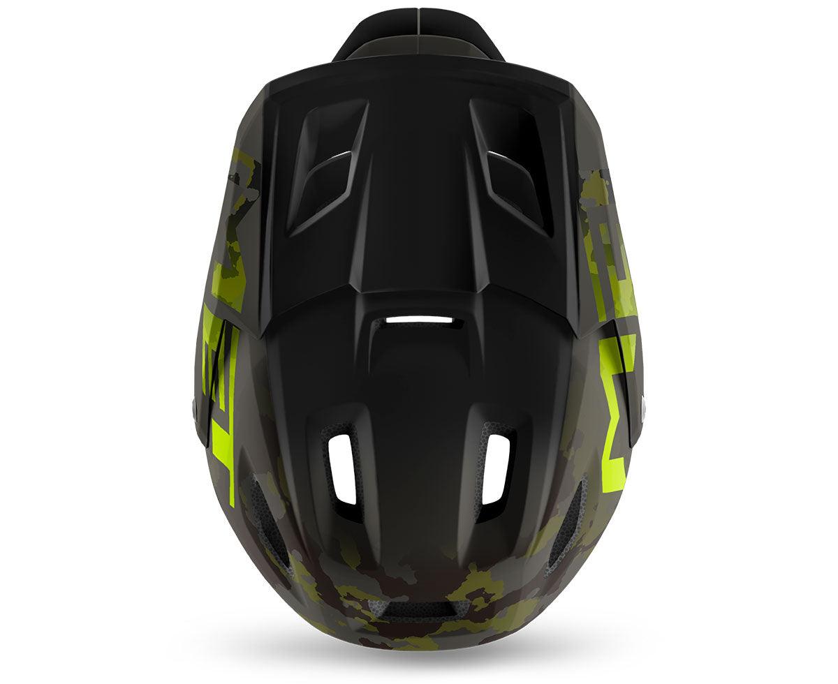 MET Parachute MCR MTB MIPS Cycling Helmet (Camo Lime Green Matt Glossy) | Cycling Gears Hub