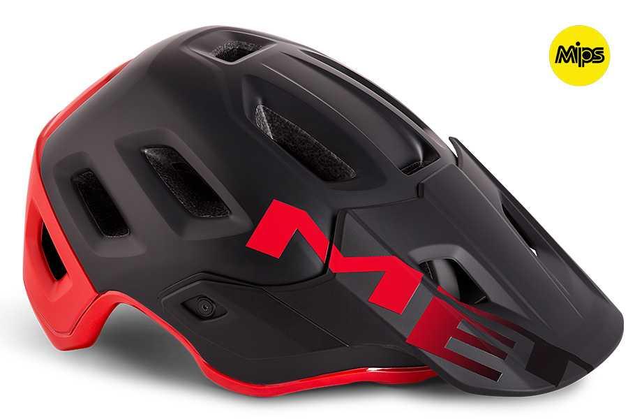 MET Roam MIPS CE MTB Cycling Helmet (Black Red/Matt Gloss) | Cycling Gears Hub