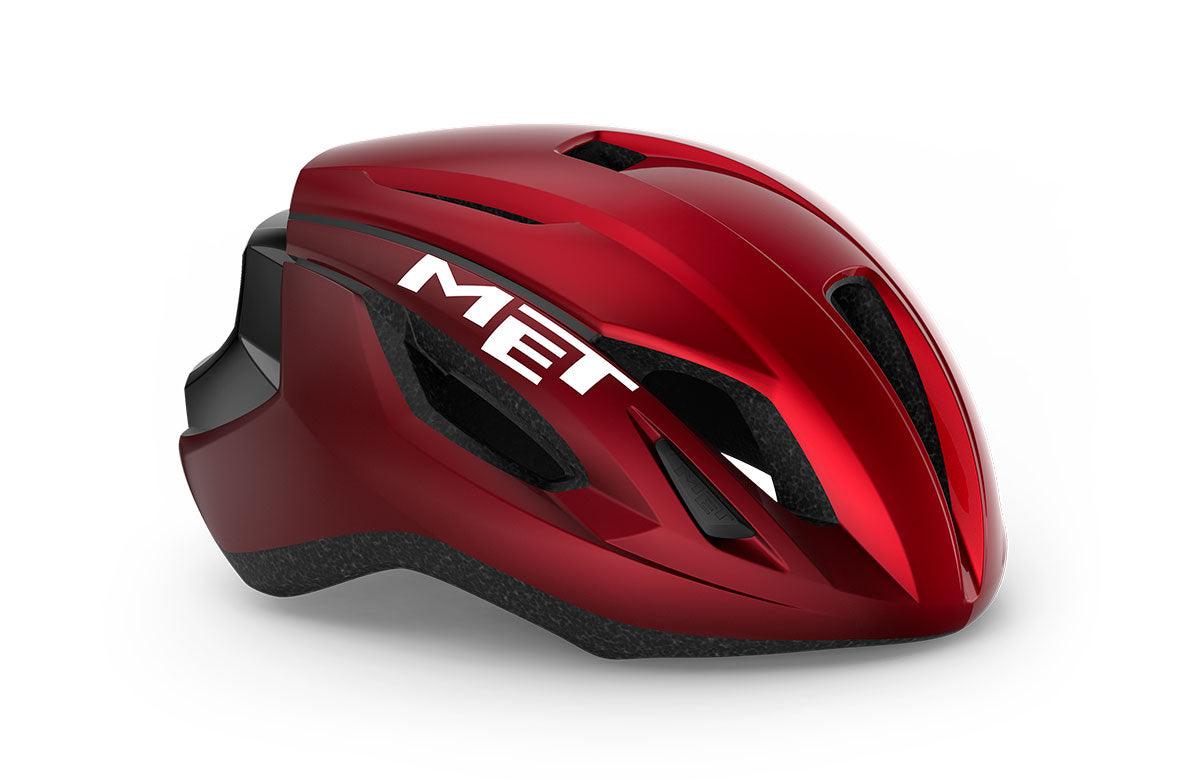 MET Strale Road Cycling Helmet (Red Metallic Glossy) | Cycling Gears Hub