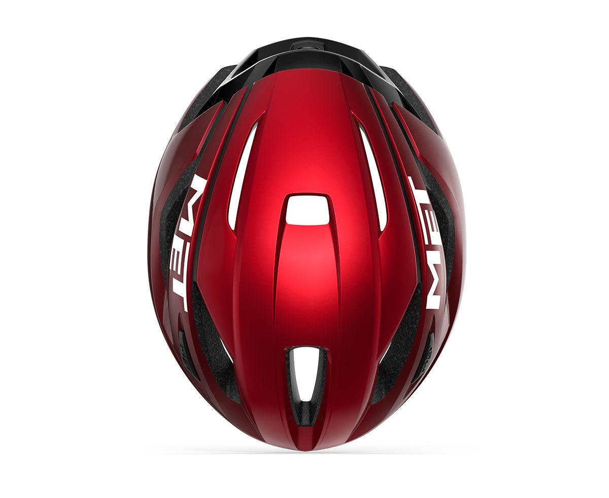 MET Strale Road Cycling Helmet (Red Metallic Glossy) | Cycling Gears Hub