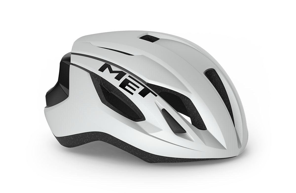 MET Strale Road Cycling Helmet (White Black) | Cycling Gears Hub