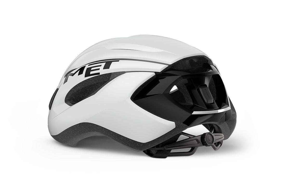 MET Strale Road Cycling Helmet (White Black) | Cycling Gears Hub