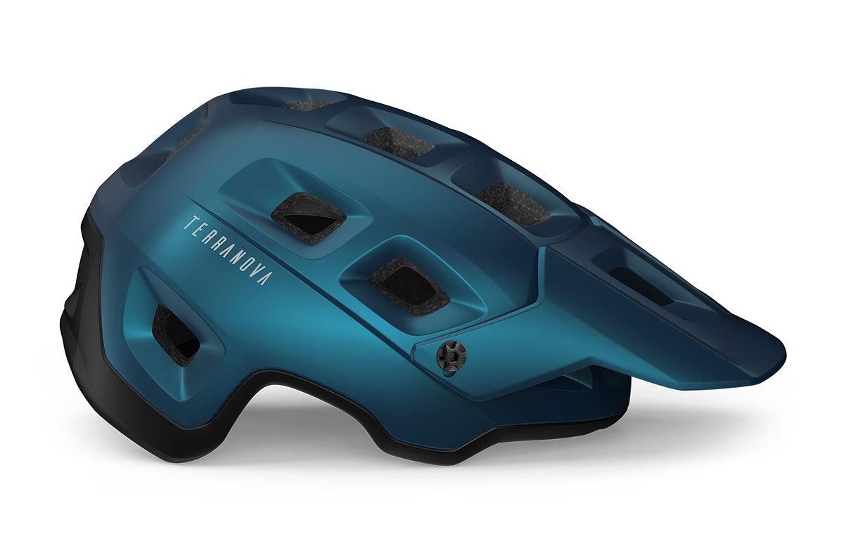 MET Terranova MTB MIPS Cycling Helmet (Teal Blue Black Metallic Matt) | Cycling Gears Hub