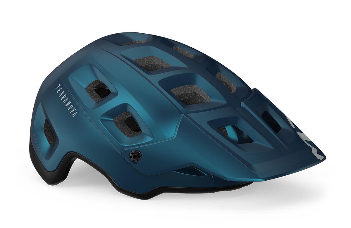 MET Terranova MTB MIPS Cycling Helmet (Teal Blue Black Metallic Matt) | Cycling Gears Hub