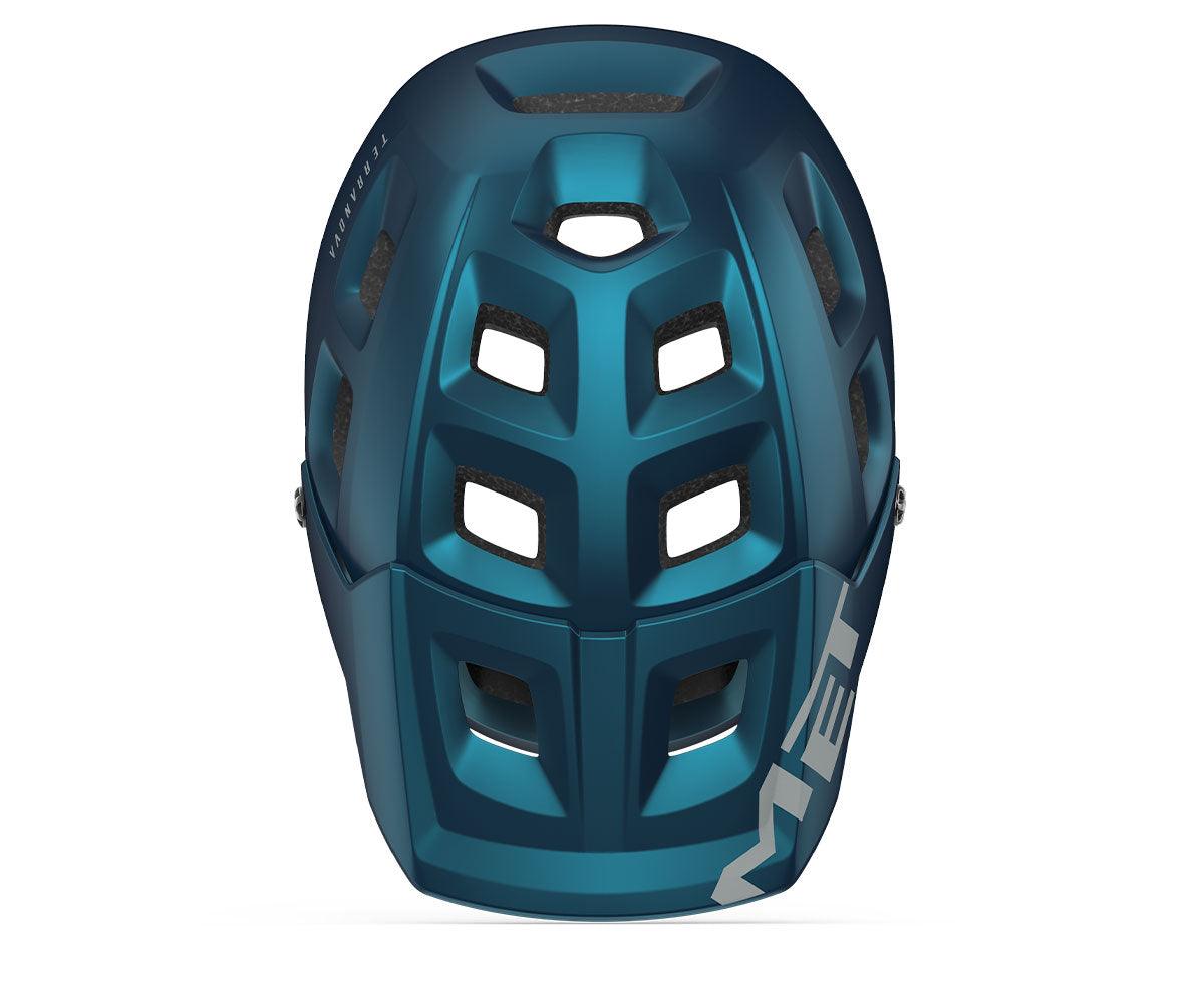 MET Terranova MTB MIPS Cycling Helmet (Teal Blue Black Metallic Matt) | Cycling Gears Hub