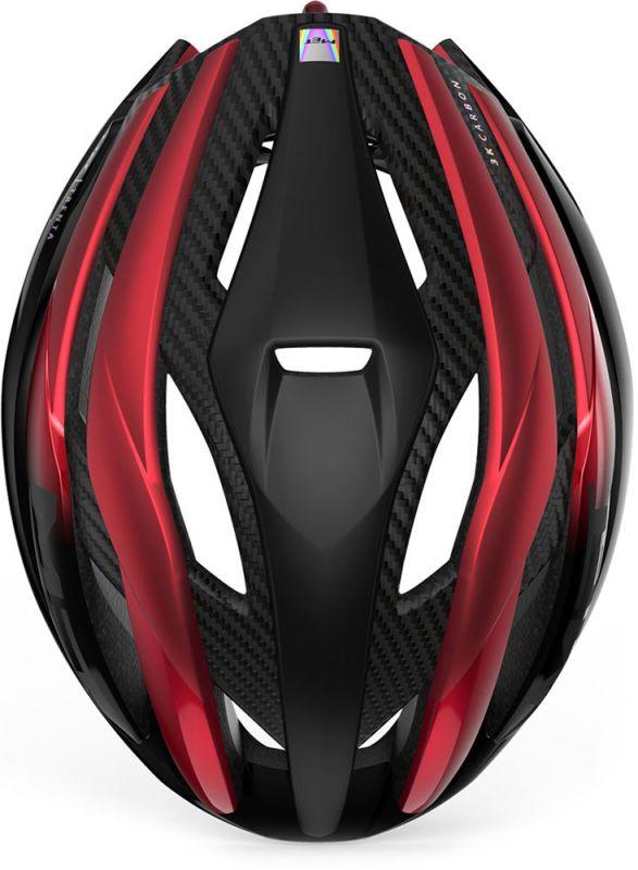 MET Trenta 3K Carbon MIPS Road Cycling Helmet (Black/Red Metallic/Matt Glossy) | Cycling Gears Hub