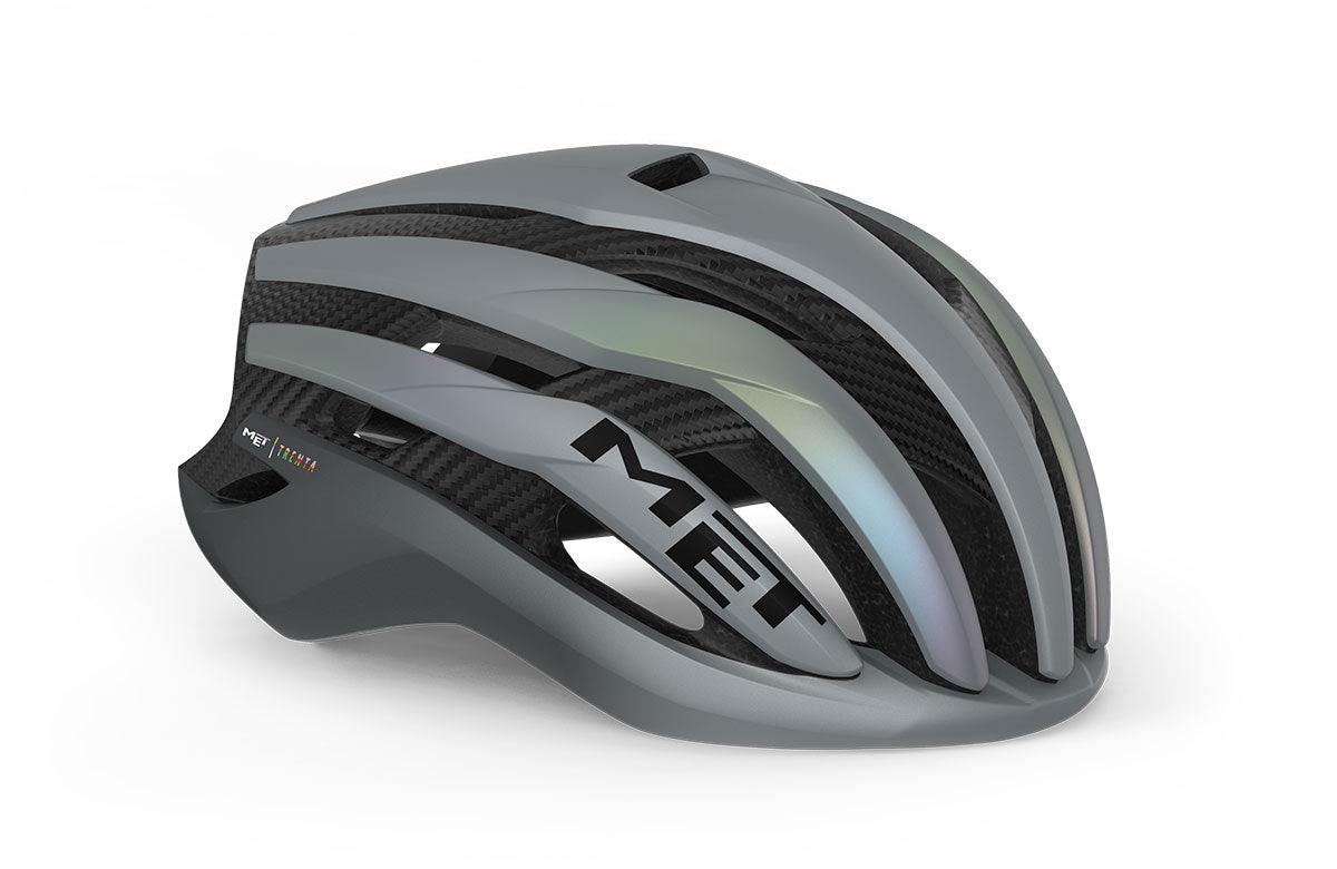 MET Trenta 3k Carbon MIPS Road Cycling Helmet (Gray Iridescent) | Cycling Gears Hub