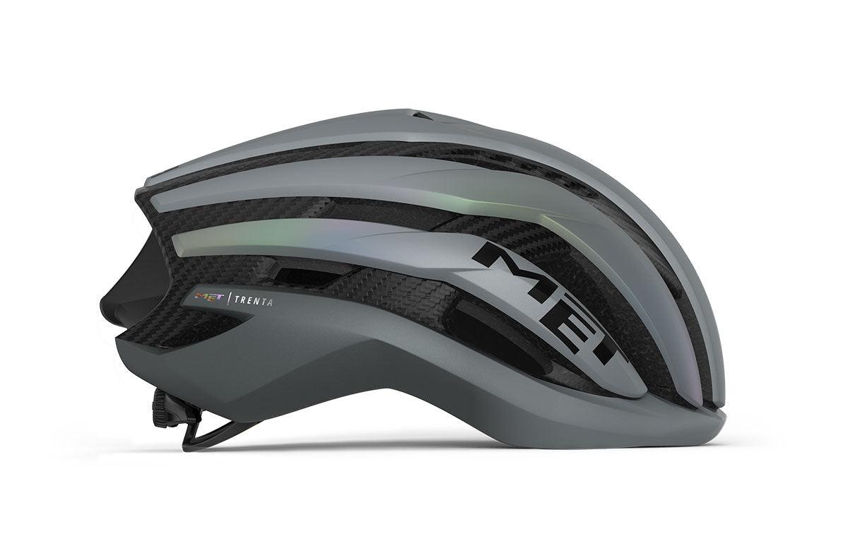 MET Trenta 3k Carbon MIPS Road Cycling Helmet (Gray Iridescent) | Cycling Gears Hub