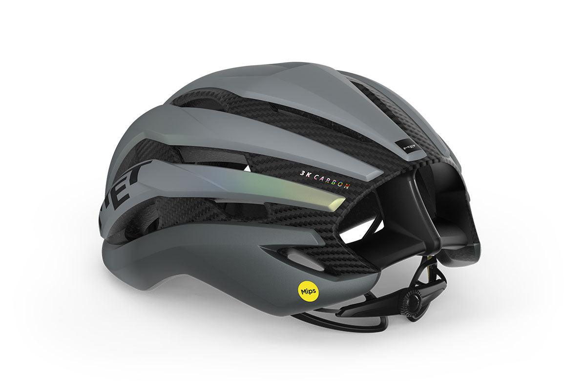 MET Trenta 3k Carbon MIPS Road Cycling Helmet (Gray Iridescent) | Cycling Gears Hub