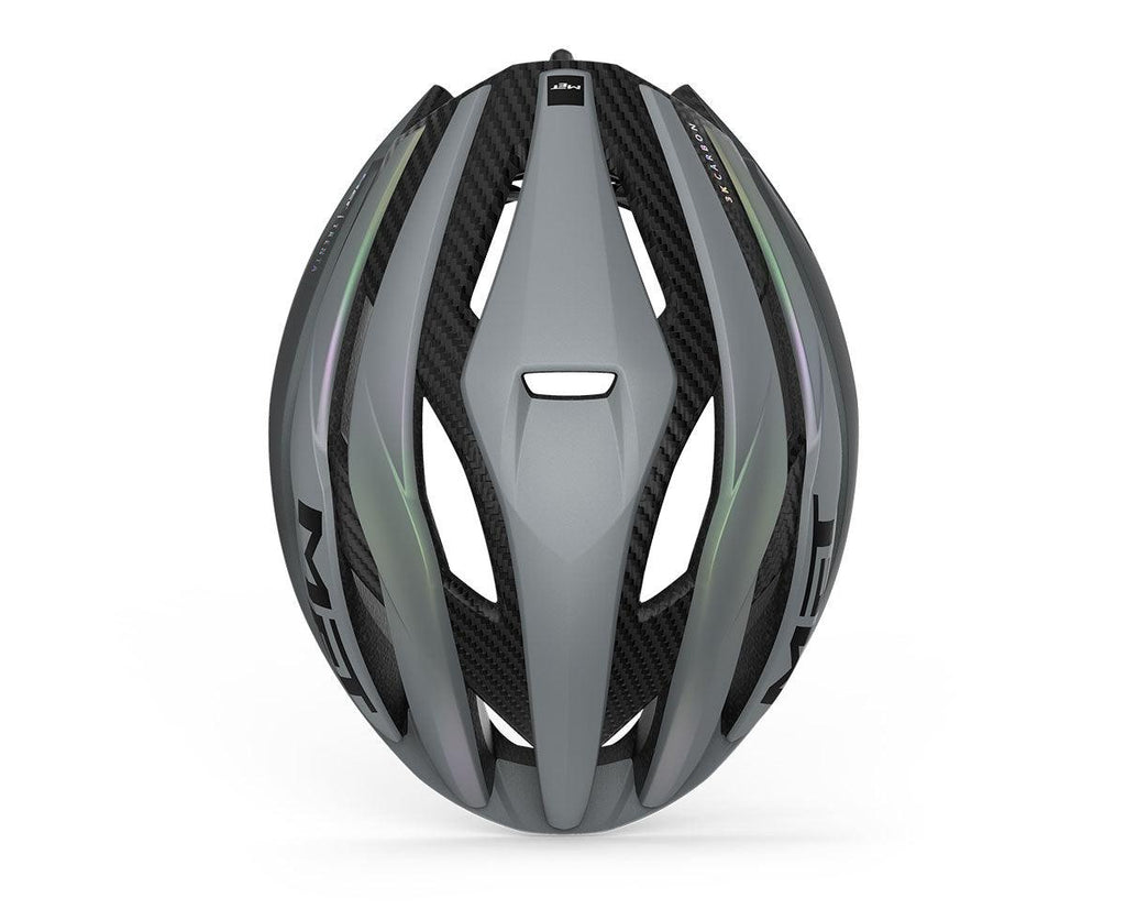 MET Trenta 3k Carbon MIPS Road Cycling Helmet (Gray Iridescent) | Cycling Gears Hub