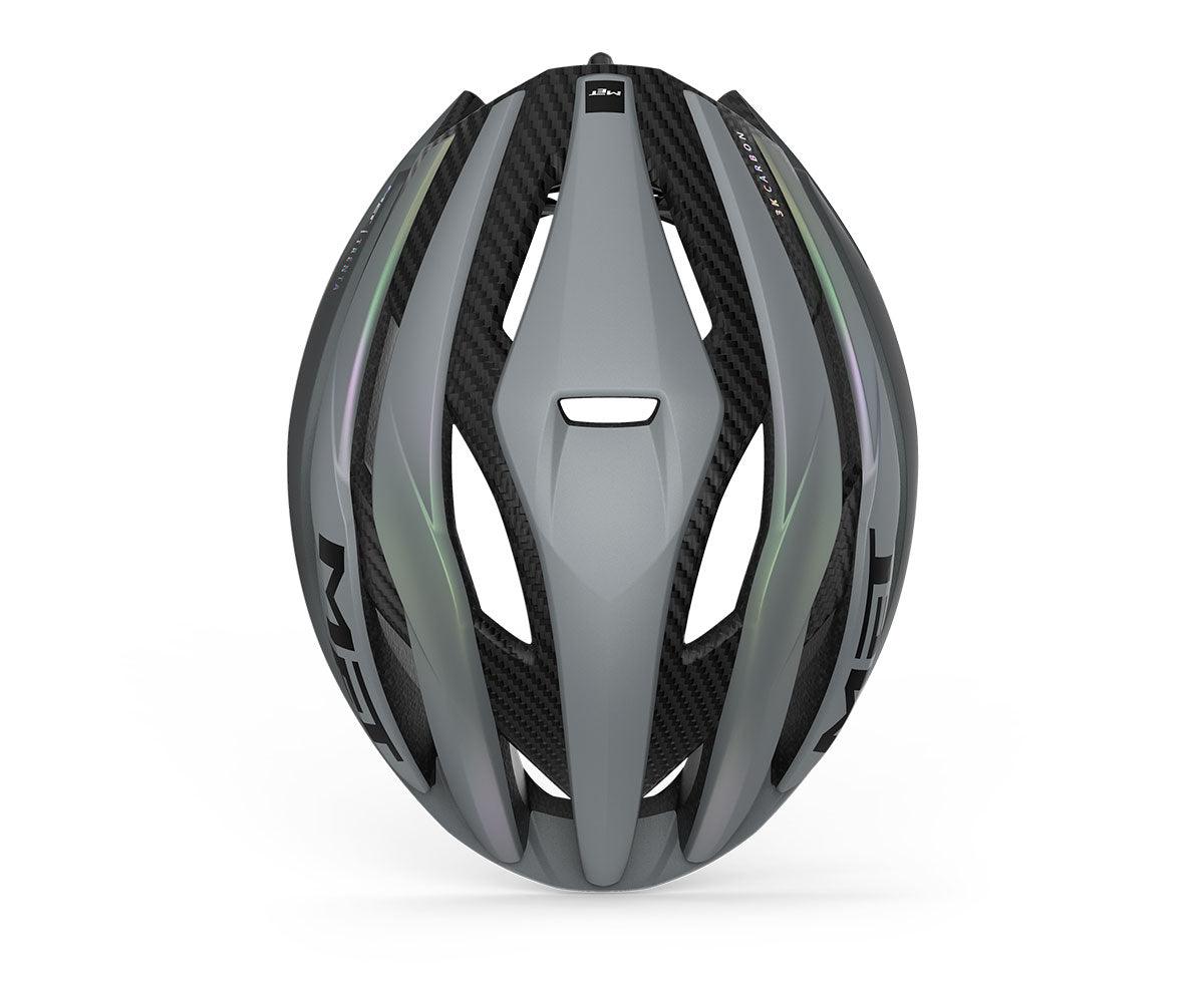 MET Trenta 3k Carbon MIPS Road Cycling Helmet (Gray Iridescent) | Cycling Gears Hub