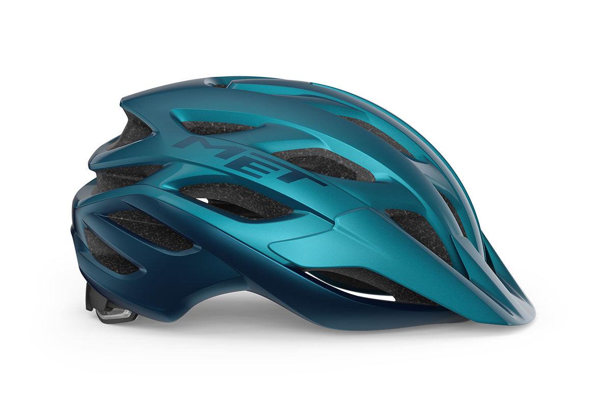 MET Veleno MIPS MTB Cycling Helmet (Teal Blue Metallic/Glossy) | Cycling Gears Hub
