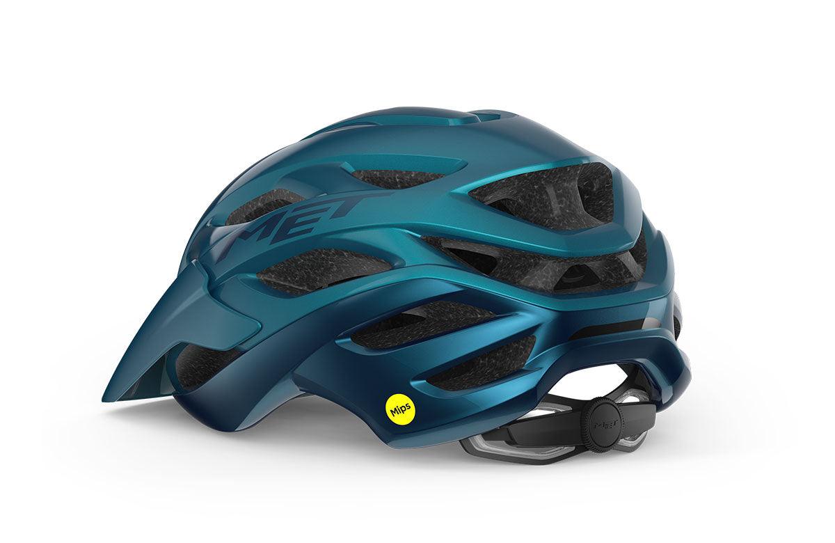 MET Veleno MIPS MTB Cycling Helmet (Teal Blue Metallic/Glossy) | Cycling Gears Hub