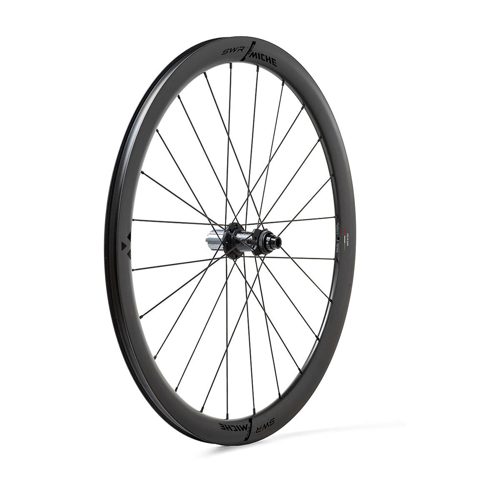 Miche SWR Evo 40 Carbon Tubeless Ready Disc Brake Wheel - Shimano/SRAM (Black) | Cycling Gears Hub - Cycling Gears Hub