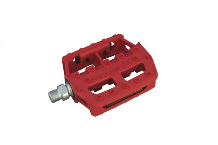 MKS Grafight - XX Platform Pedals (Red) | Cycling Gears Hub - Cycling Gears Hub