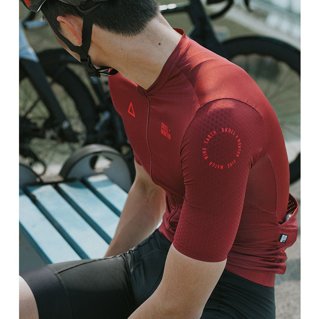 Monton Fire Men’s Cycling Jersey – Red | Cycling Gears Hub - Cycling Gears Hub