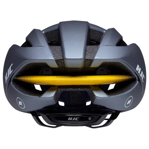 HJC Ibex 3 Road Cycling Helmet (Matte Glossy Grey Yellow) | Cycling Gears Hub