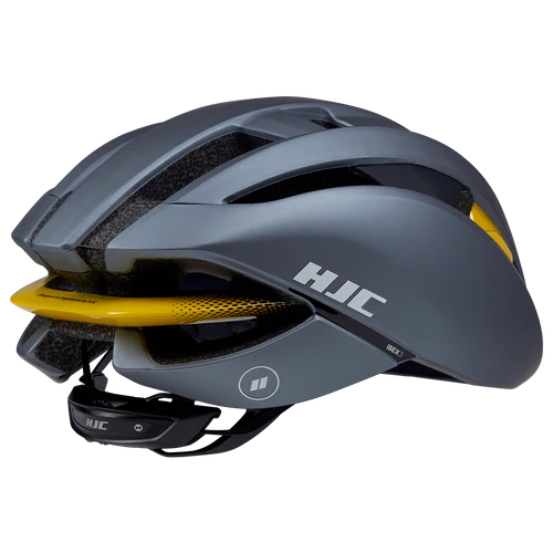 HJC Ibex 3 Road Cycling Helmet (Matte Glossy Grey Yellow) | Cycling Gears Hub