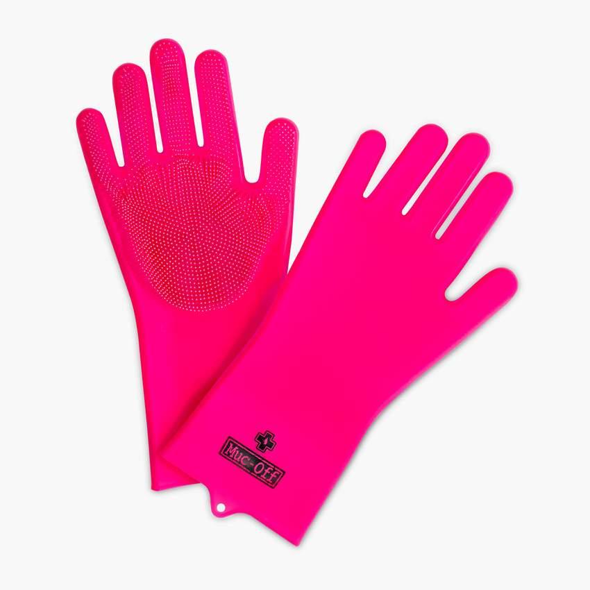 Muc-off Deep Scrubber Gloves (Pink) | Cycling Gears Hub