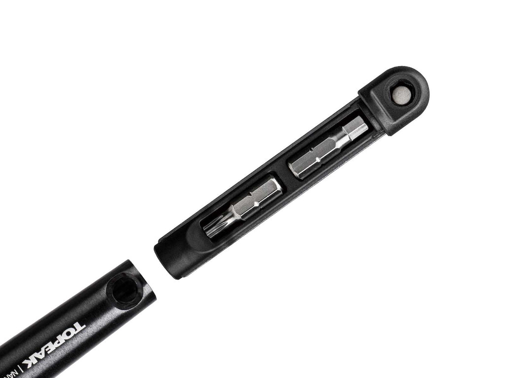 TOPEAK TOOL NANO TORQUEBAR X WITH ADJUSTABLE TORQUE WRENCH FOR 2-6NM WITH 5 TOOL BITS