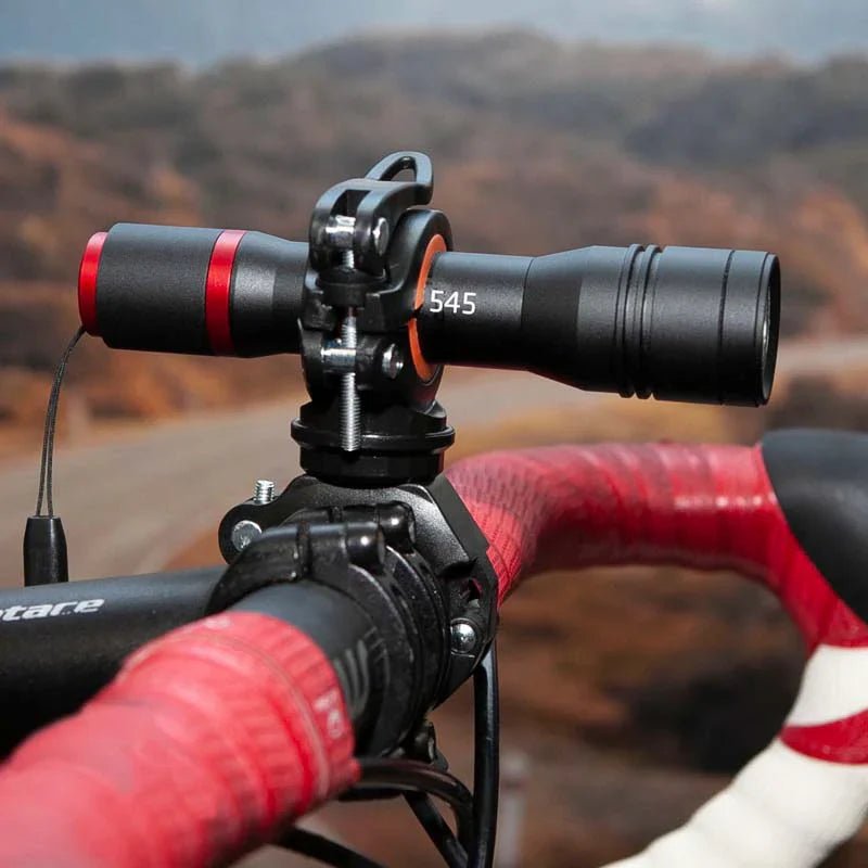 Niterider Focus Plus Flashlight Handlebar Clamp Mount (Black/Orange) | Cycling Gears Hub - Cycling Gears Hub