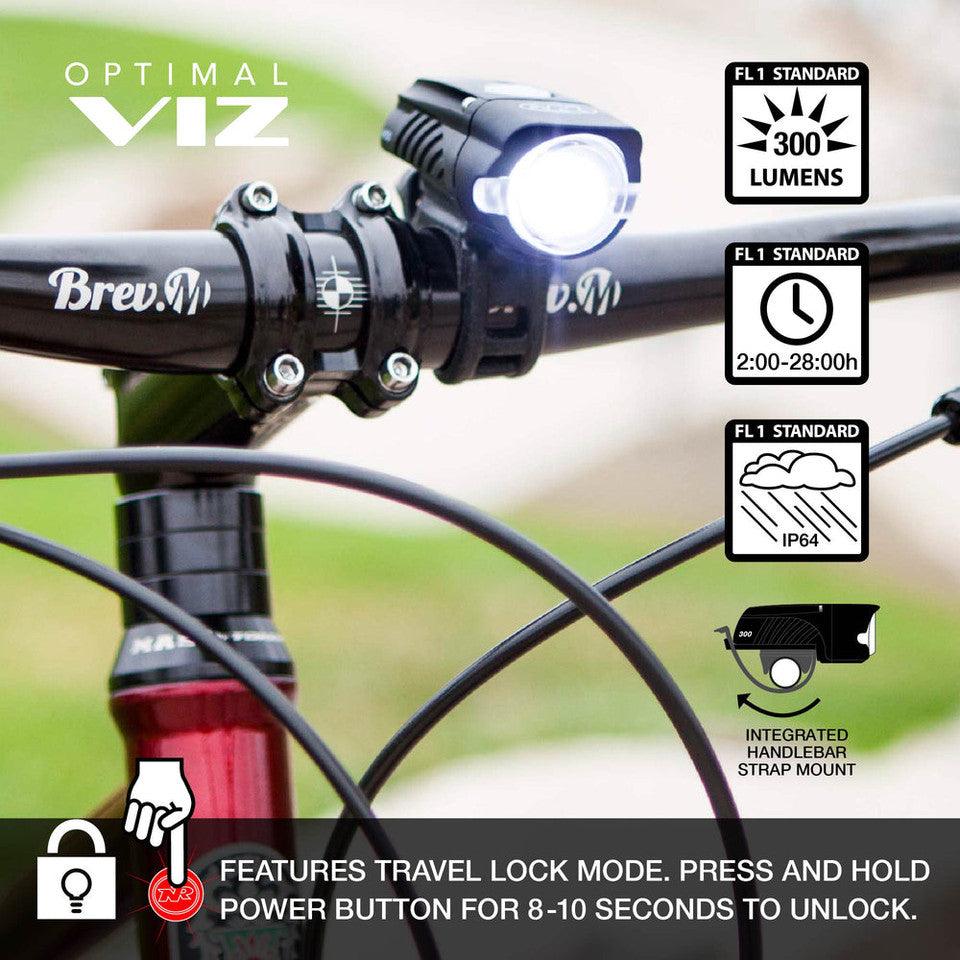 NiteRider Swift 300 and Vmax+ 150 Combo Light (Black) | Cycling Gears Hub