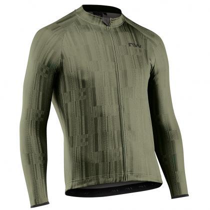 Northwave Blade 4 Long Sleeve Men's Cycling Jersey (Forest Green) | Cycling Gears Hub