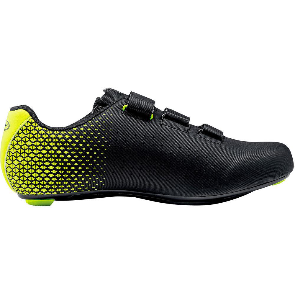 Northwave Core 2 Road Cycling Shoes (Black/Yellow Fluo) | Cycling Gears Hub