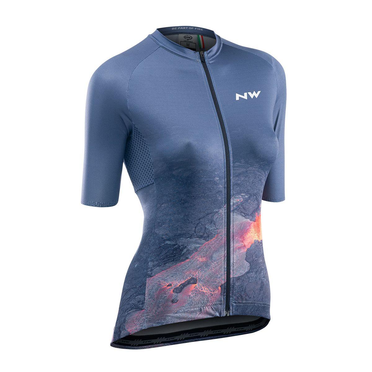 Northwave Fire Women's Cycling Jersey (Dark Vapor) | Cycling Gears Hub