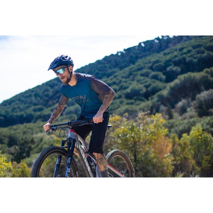 Northwave MTB Edge Mens Cycling Jersey (Blue/Black) | Cycling Gears Hub