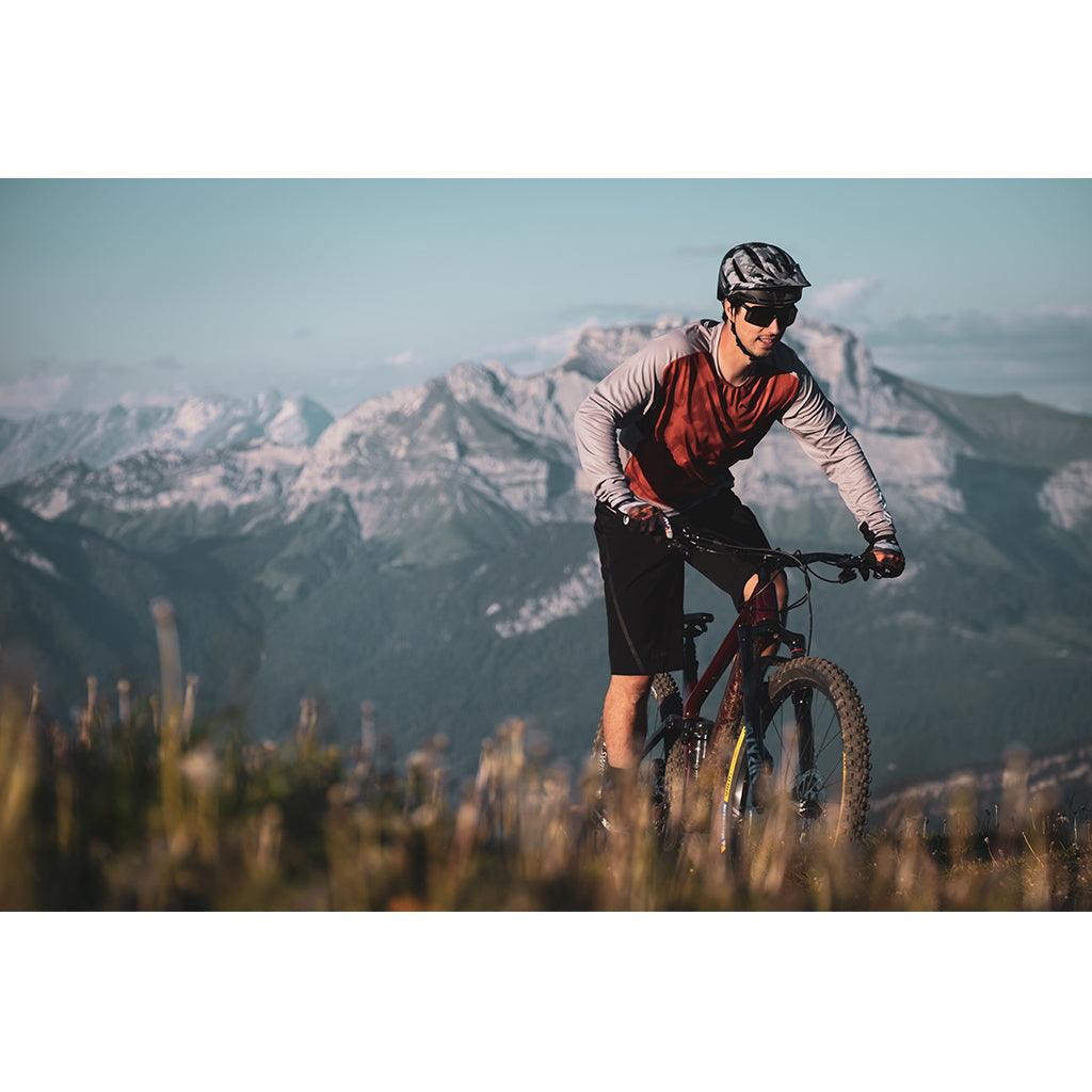 Northwave MTB Edge Mens Cycling Jersey (Dark Grey/Orange) | Cycling Gears Hub
