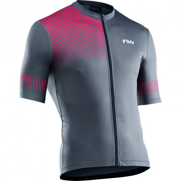 Northwave Origin Mens Cycling Jersey (Dark Grey/Red) | Cycling Gears Hub
