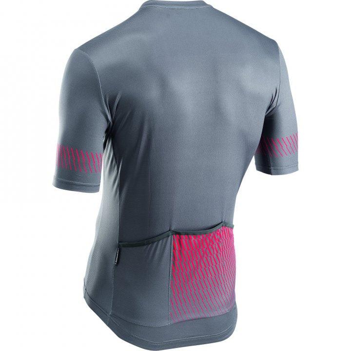 Northwave Origin Mens Cycling Jersey (Dark Grey/Red) | Cycling Gears Hub