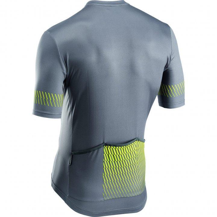 Northwave Origin Mens Cycling Jersey (Dark Grey/Yellow Fluo) | Cycling Gears Hub